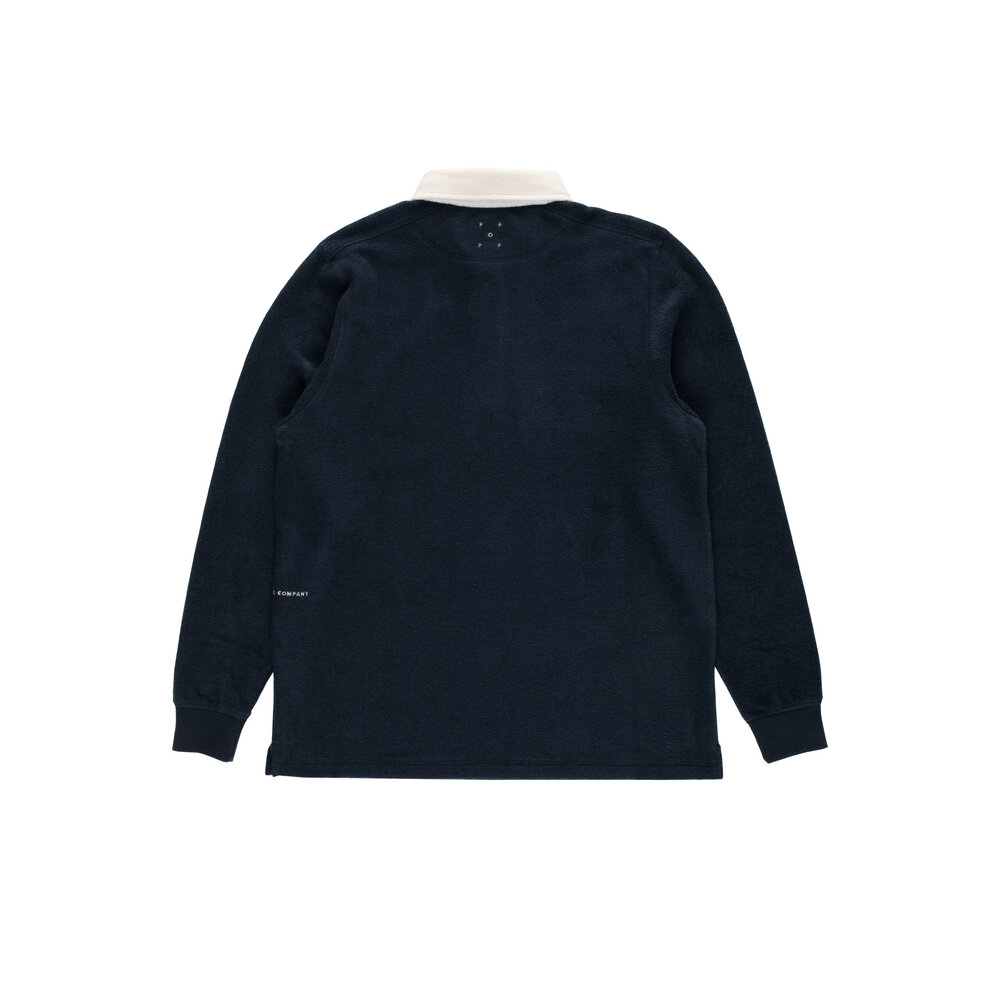 POP TRADING COMPANY TERRY RUGBY POLO SWEAT TERRY RUGBY POLO SWEAT