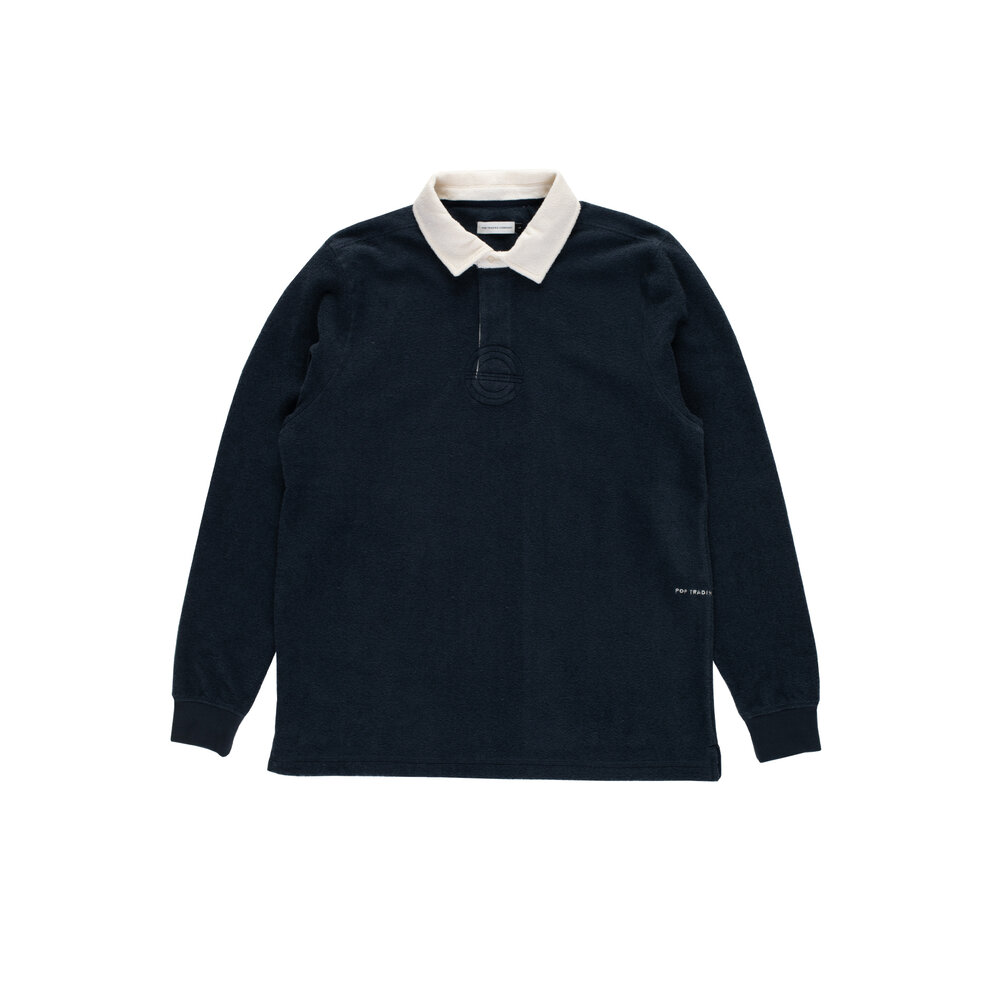 POP TRADING COMPANY TERRY RUGBY POLO SWEAT TERRY RUGBY POLO SWEAT