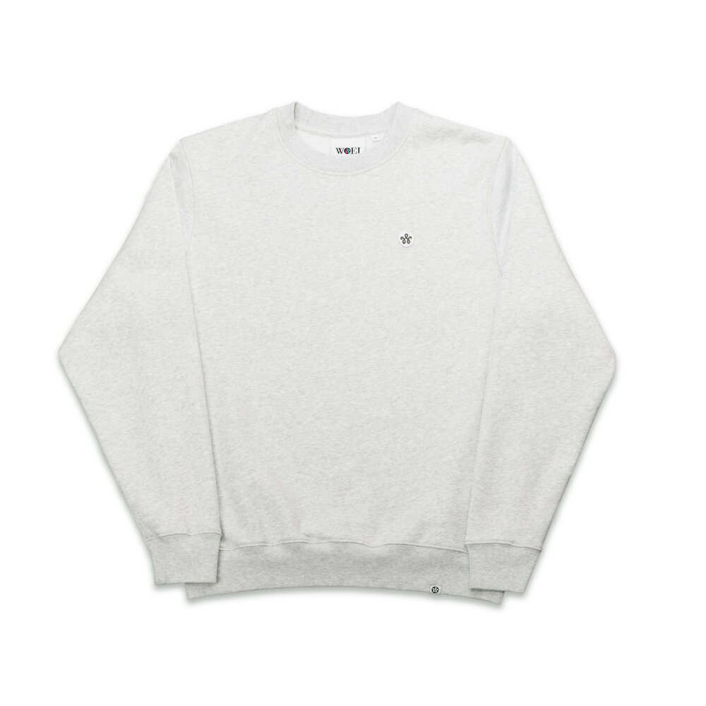 WOEI PATCH CREWNECK HEATHER