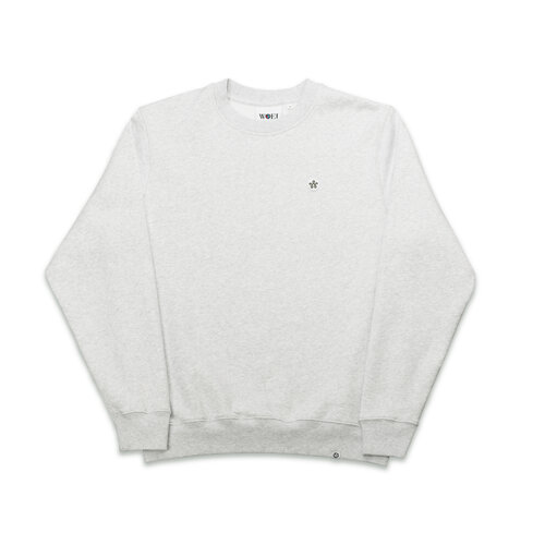 WOEI PATCH CREWNECK HEATHER