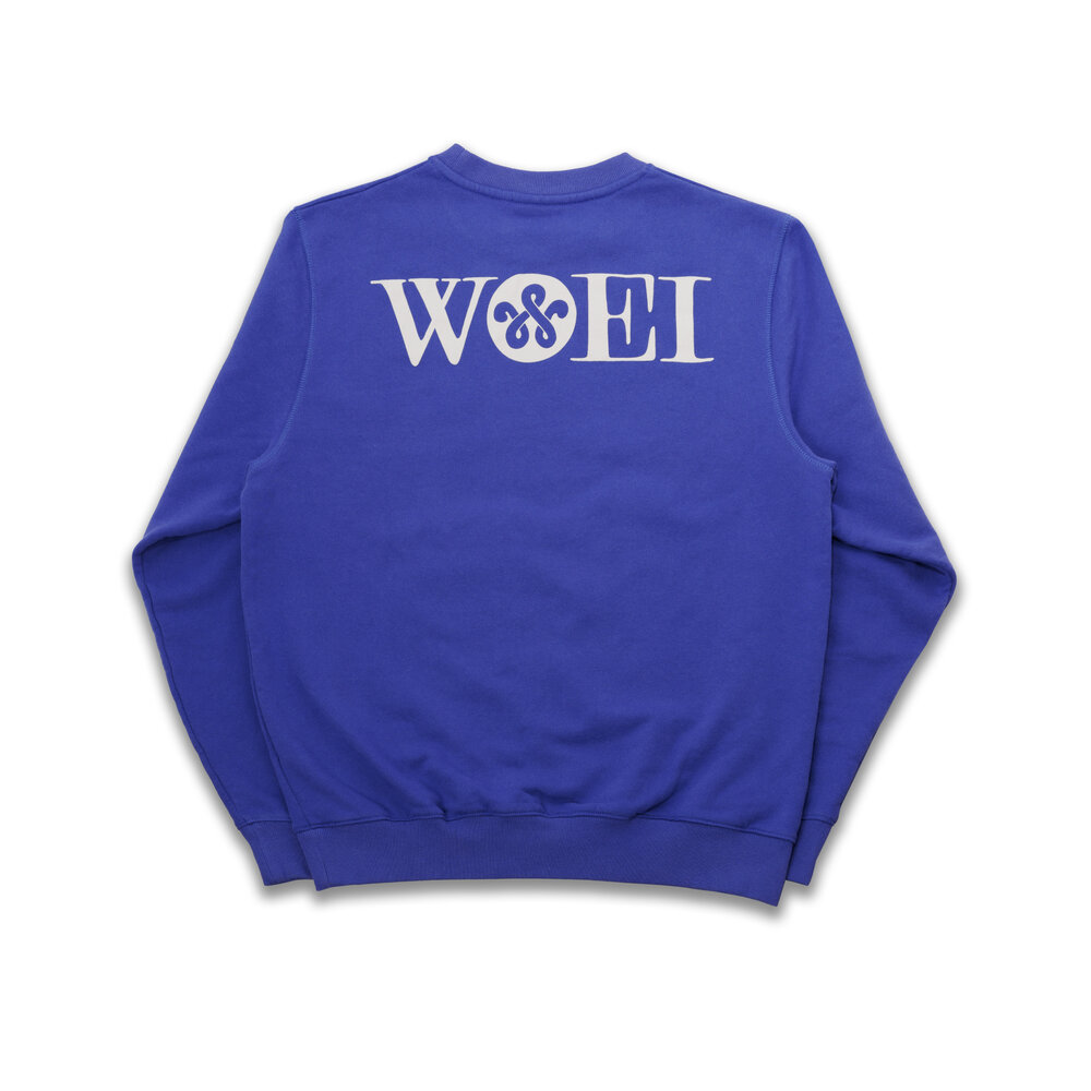 WOEI WOEI CREWNECK 'STANDERT BLUE' WOEI CREWNECK 'STANDERT BLUE'