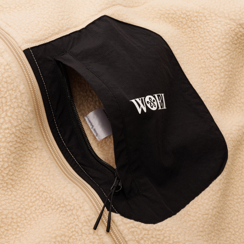 WOEI FLEECE JACKET 'BEIGE'