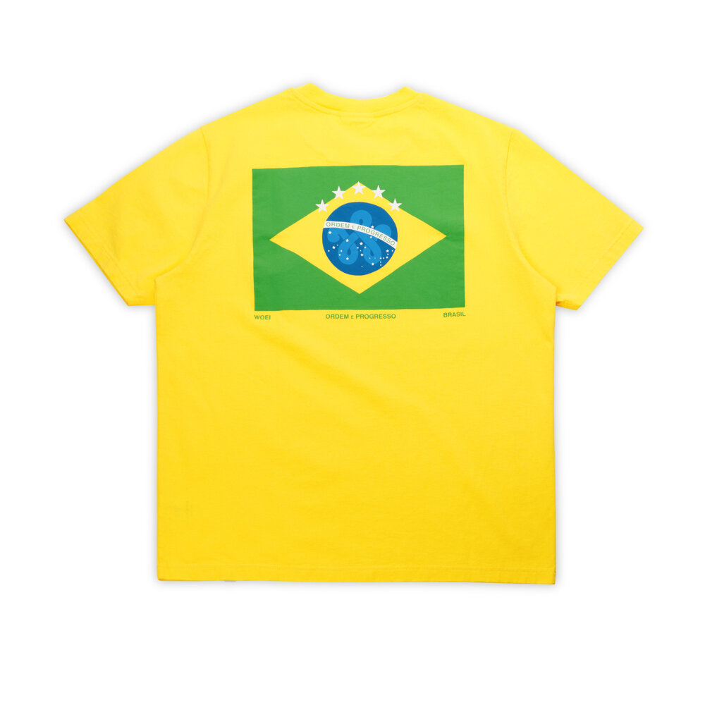 WOEI BRASIL 'ORDEM E PROGRESSO' T-SHIRT