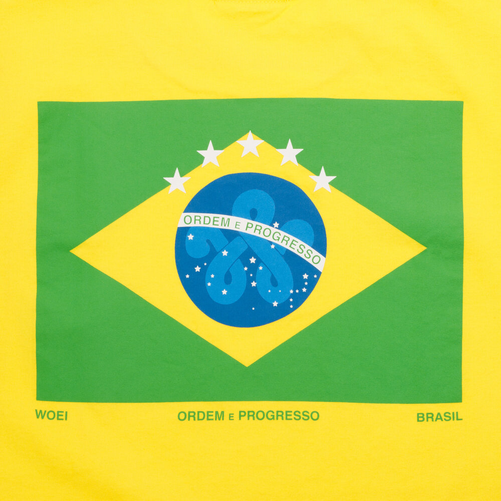 WOEI BRASIL 'ORDEM E PROGRESSO' T-SHIRT