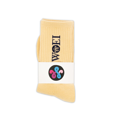 WOEI SCRIPT SOCKS 'SAND'