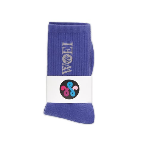 WOEI SCRIPT SOCKS 'STANDERT BLUE'