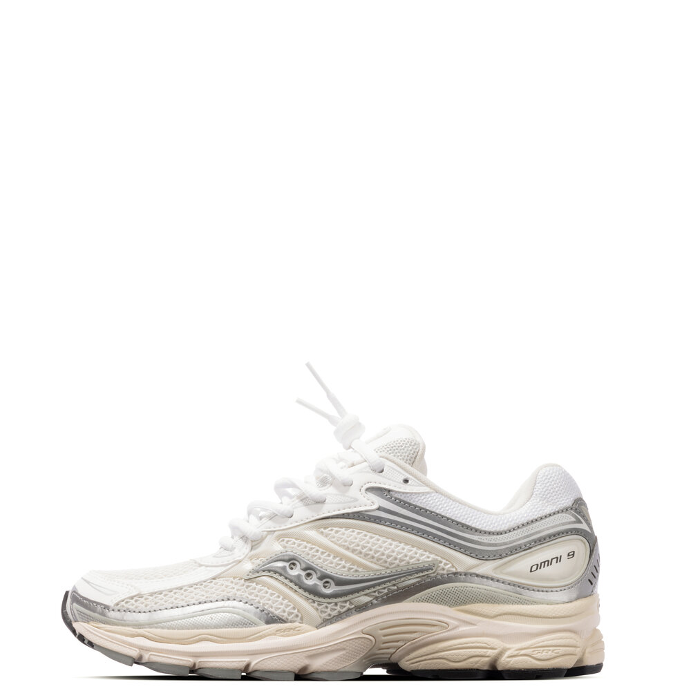 SAUCONY PROGRID OMNI 9 ‘WHITE & SILVER'