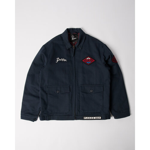 BY PARRA PUMPING GAS JACKET NAVY BLUE