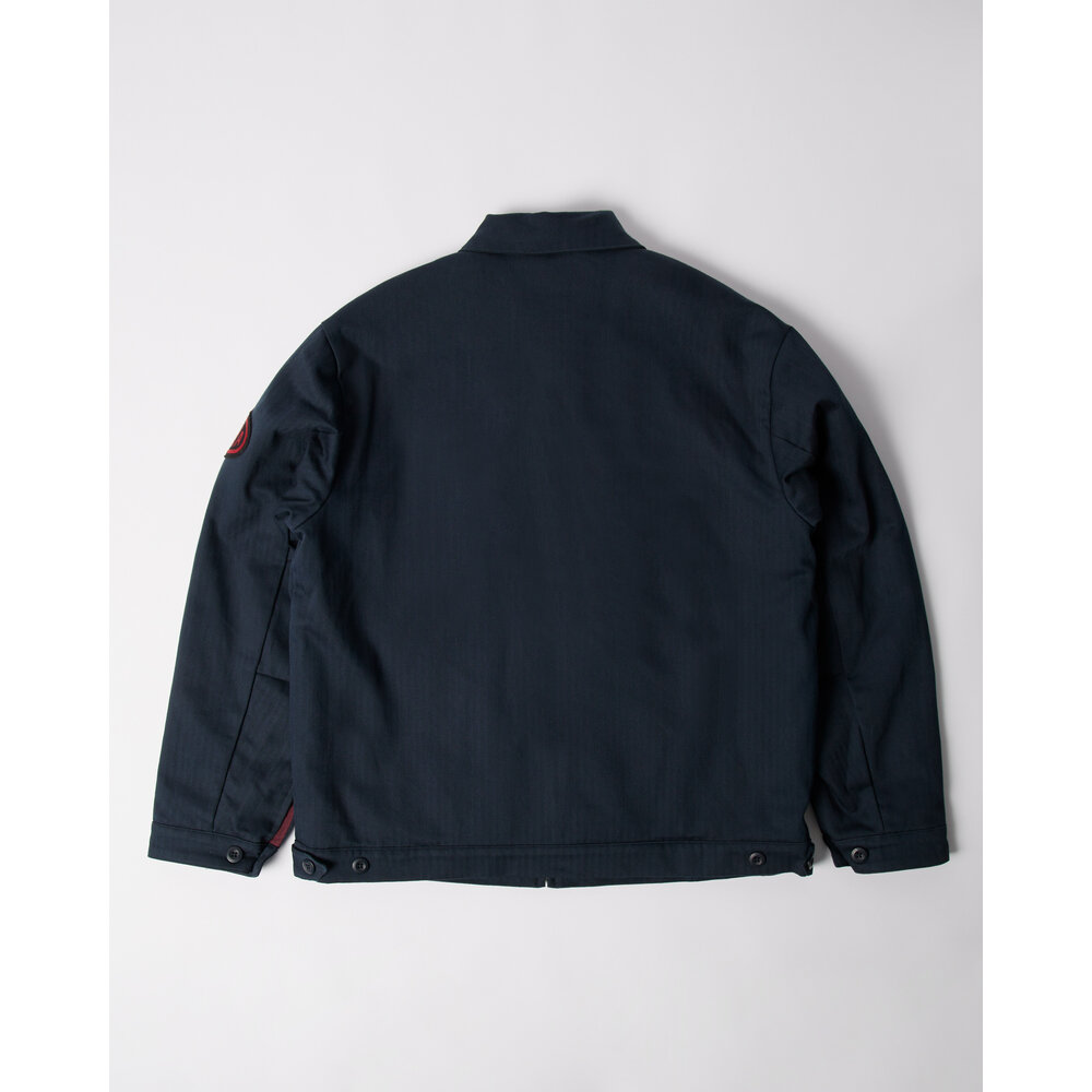 BY PARRA PUMPING GAS JACKET NAVY BLUE