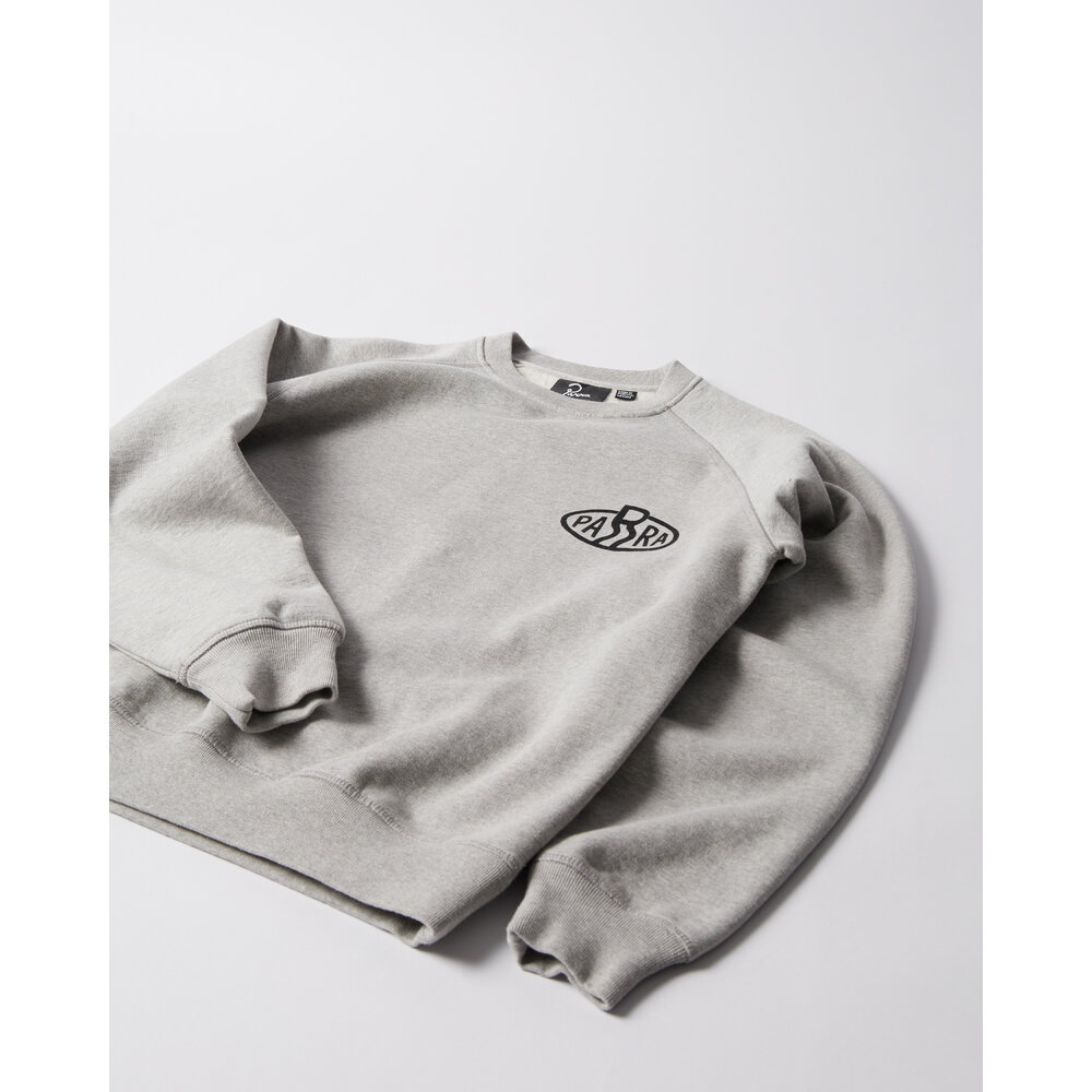 BY PARRA LEGS LOGO CREW NECK SWEATSHIRT HEATHER GREY