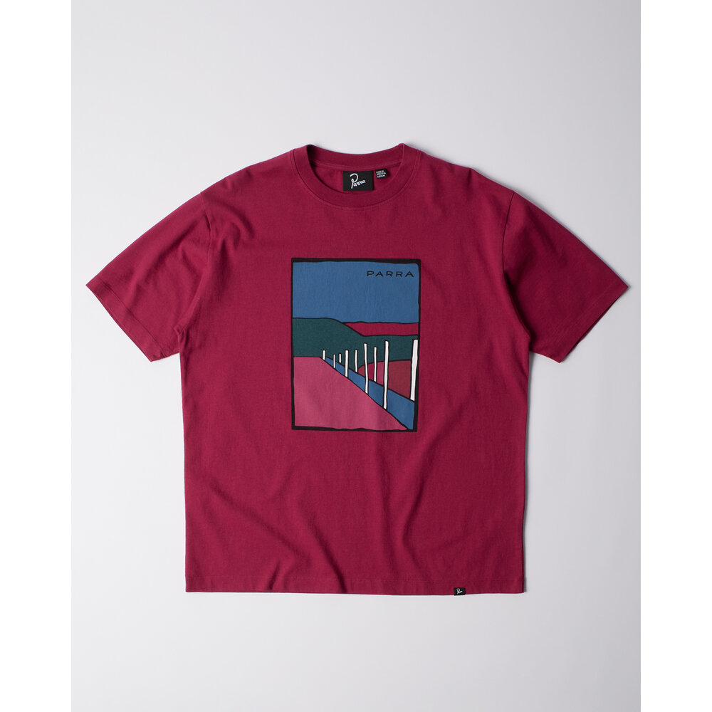 BY PARRA BEACH PARKING T-SHIRT RASPBERRY