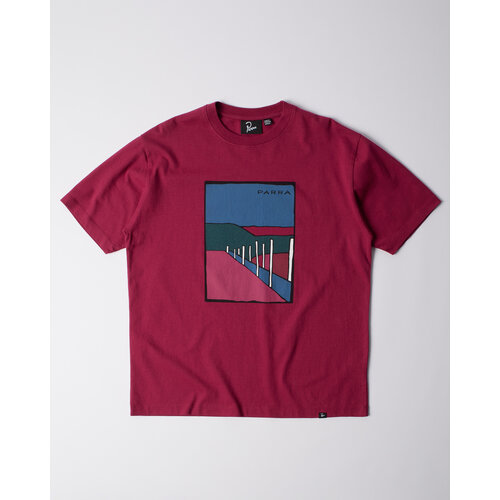BY PARRA BEACH PARKING T-SHIRT RASPBERRY