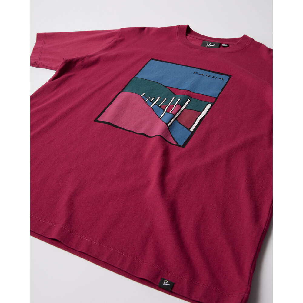 BY PARRA BEACH PARKING T-SHIRT RASPBERRY