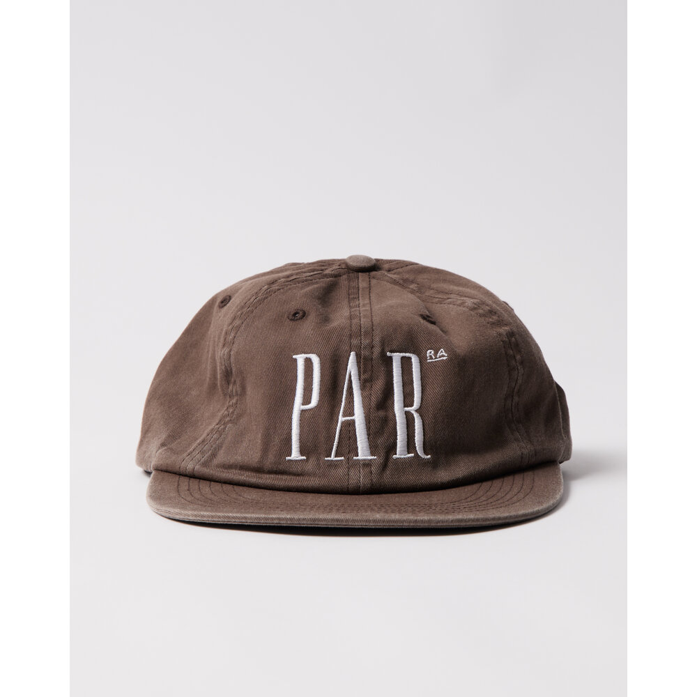 BY PARRA STORE LOGO 6 PANEL HAT BROWN