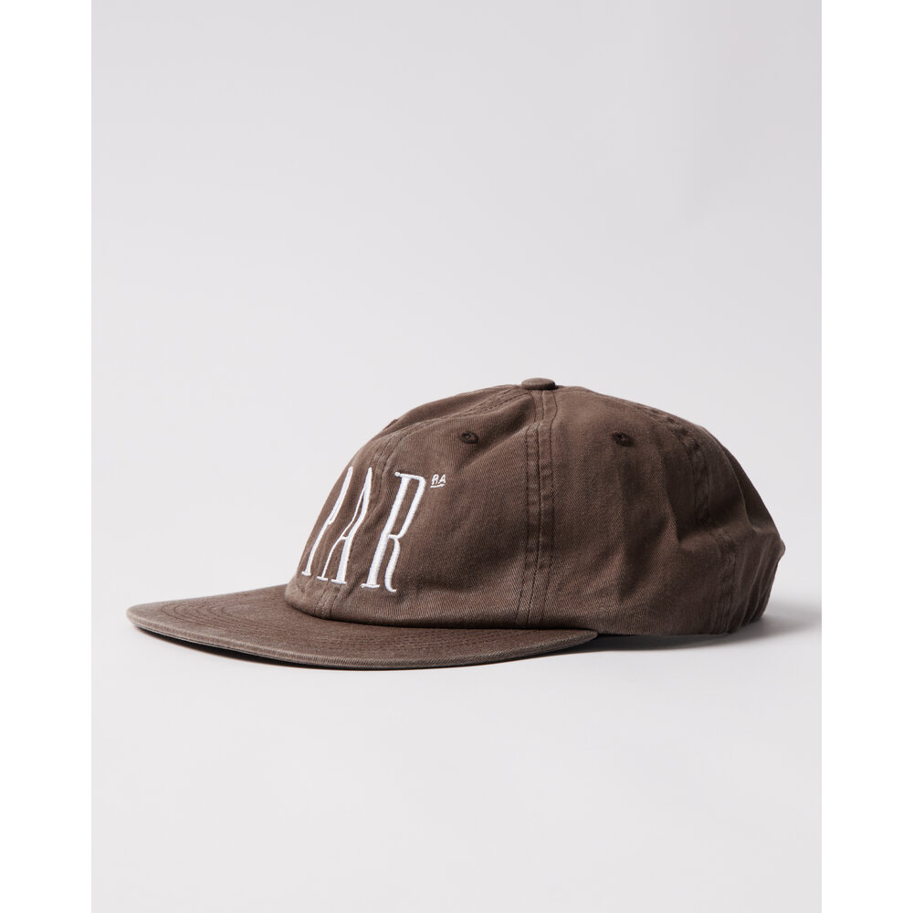 BY PARRA STORE LOGO 6 PANEL HAT BROWN