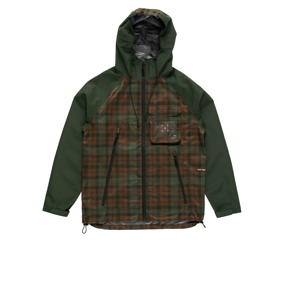 POP TRADING COMPANY POP TRADING COMPANY CHECKED ORACLE JACKET POP TRADING COMPANY CHECKED ORACLE JACKET