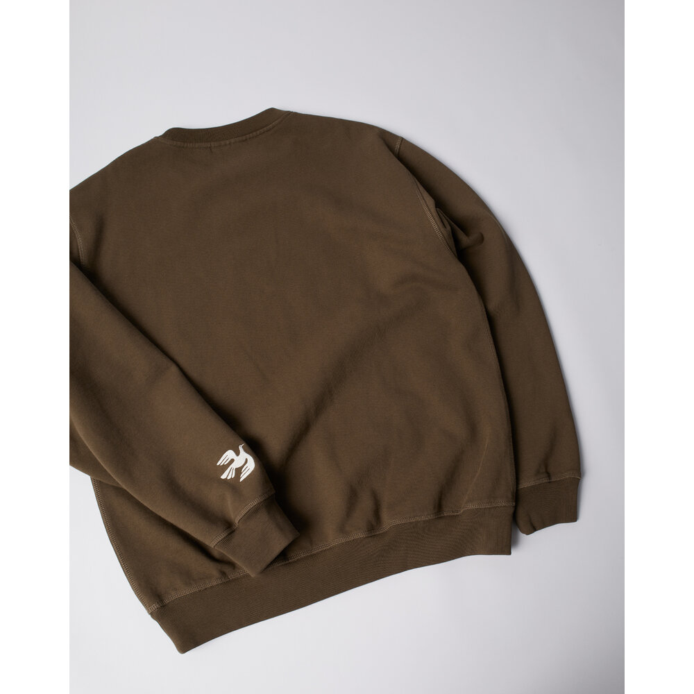 BY PARRA WEIRD TRAD LOGO CREW NECK SWEATSHIRT