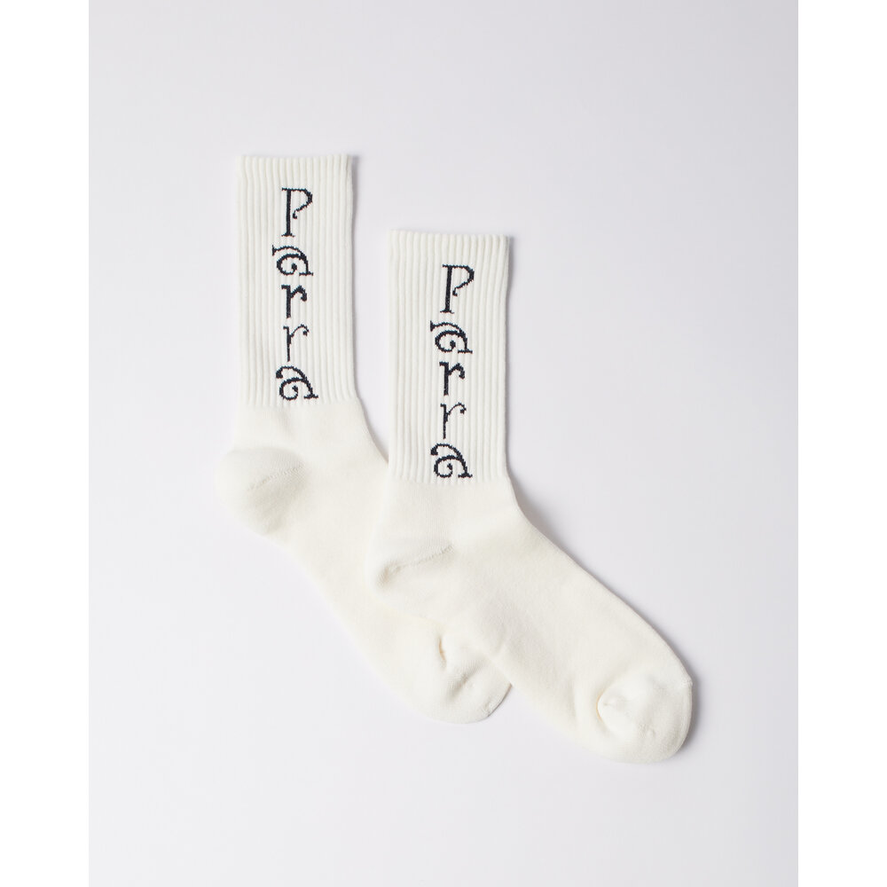 BY PARRA WEIRD TRAD LOGO CREW SOCKS
