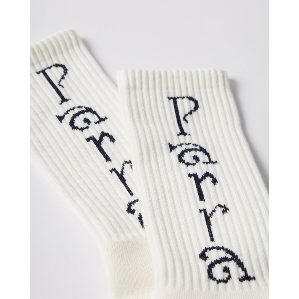 BY PARRA WEIRD TRAD LOGO CREW SOCKS