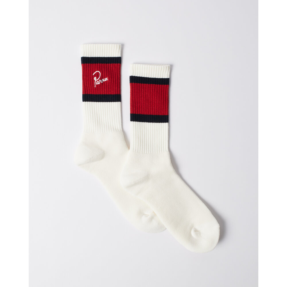 BY PARRA SIGNATURE STRIPED CREW SOCKS