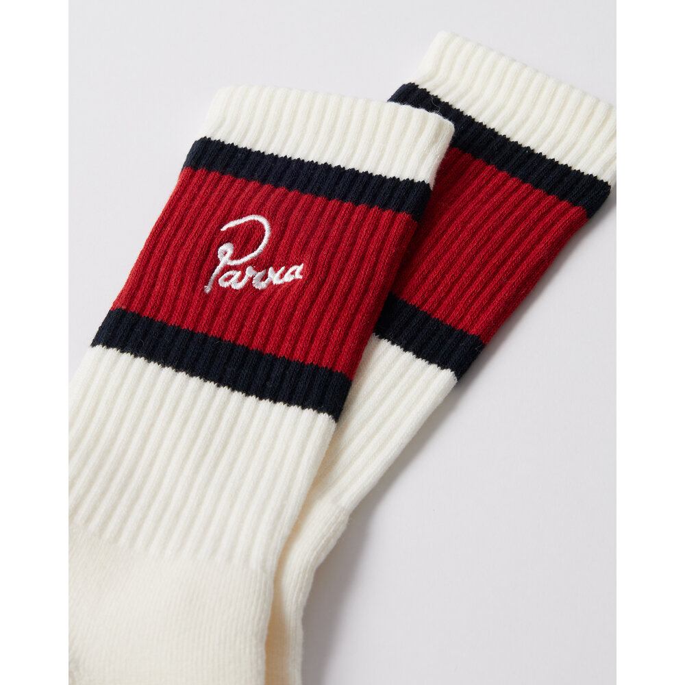 BY PARRA SIGNATURE STRIPED CREW SOCKS