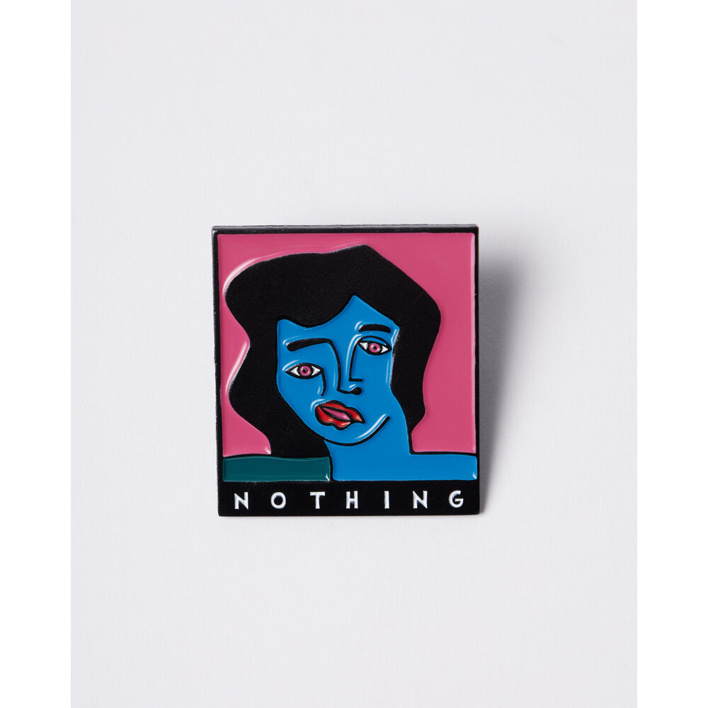 BY PARRA NOTHING FACE ENAMEL PIN
