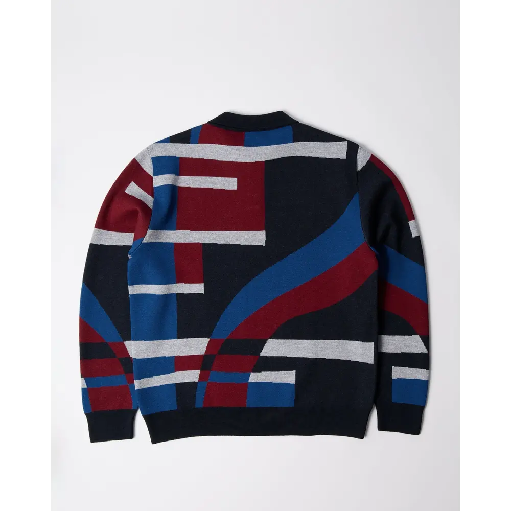 BY PARRA VERTICAL FOREST KNITTED POLO