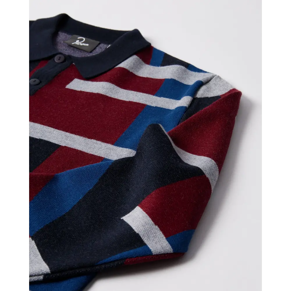 BY PARRA VERTICAL FOREST KNITTED POLO