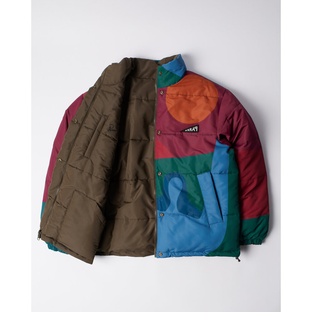 BY PARRA BY PARRA PROTECT THE SUN REVERSIBLE PUFFER JACKET BY PARRA PROTECT THE SUN REVERSIBLE PUFFER JACKET