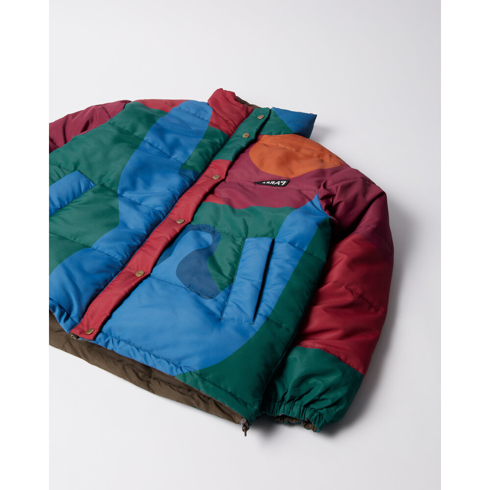BY PARRA BY PARRA PROTECT THE SUN REVERSIBLE PUFFER JACKET BY PARRA PROTECT THE SUN REVERSIBLE PUFFER JACKET