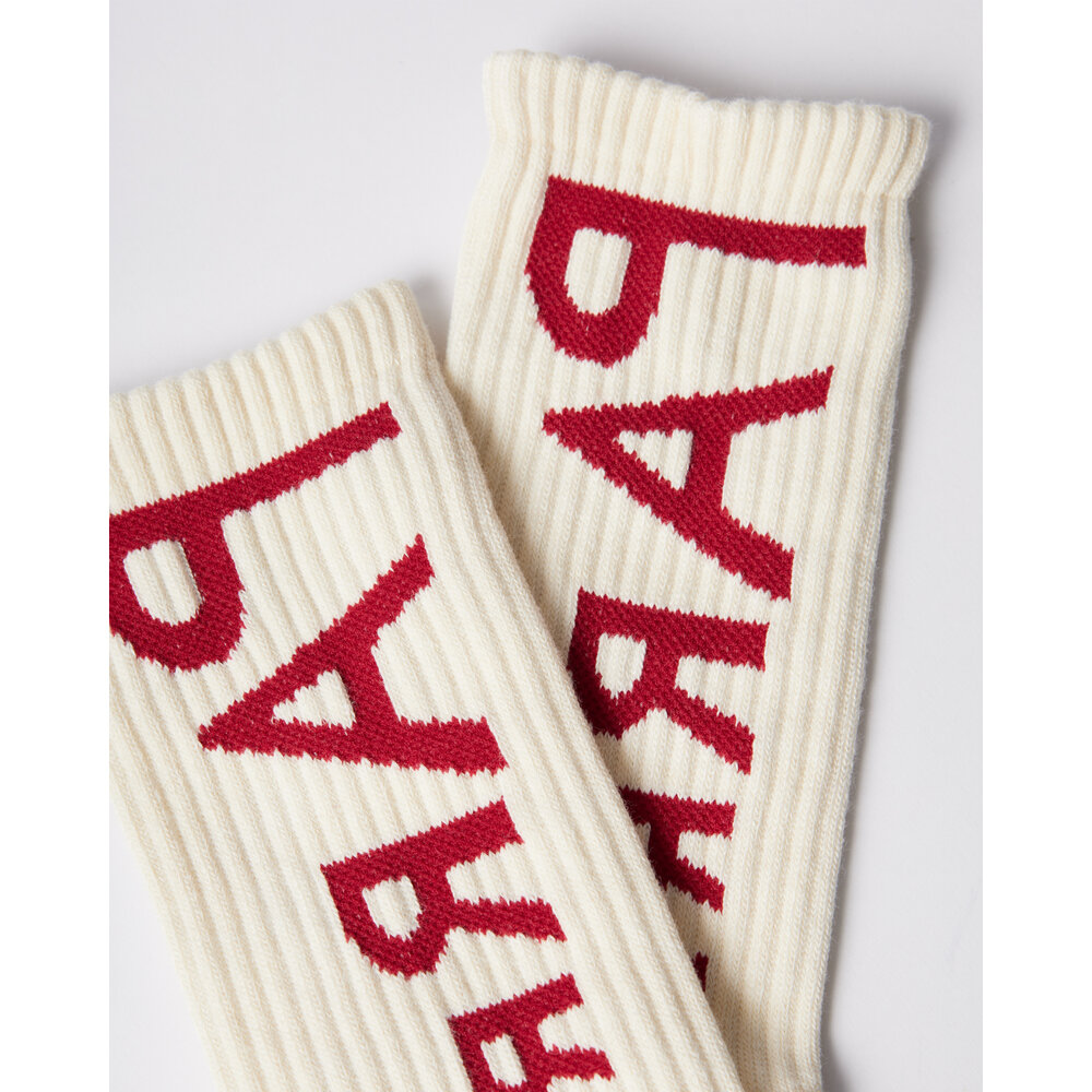 BY PARRA BY PARRA REVERSED FLAG LOGO CREW SOCKS BY PARRA REVERSED FLAG LOGO CREW SOCKS