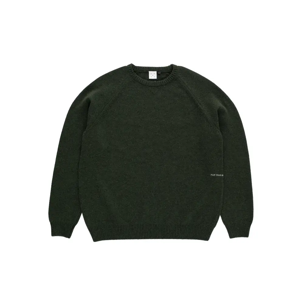 POP TRADING COMPANY POP TRADING COMPANY KNITTED ELBOW CREWNECK DUFFEL POP TRADING COMPANY KNITTED ELBOW CREWNECK DUFFEL