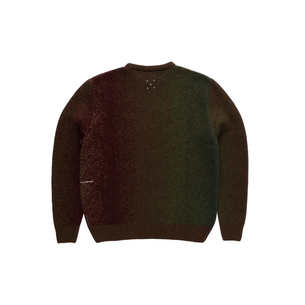 POP TRADING COMPANY POP TRADING COMPANY MOHAIR STRIPED KNITTED CREW NECK POP TRADING COMPANY MOHAIR STRIPED KNITTED CREW NECK