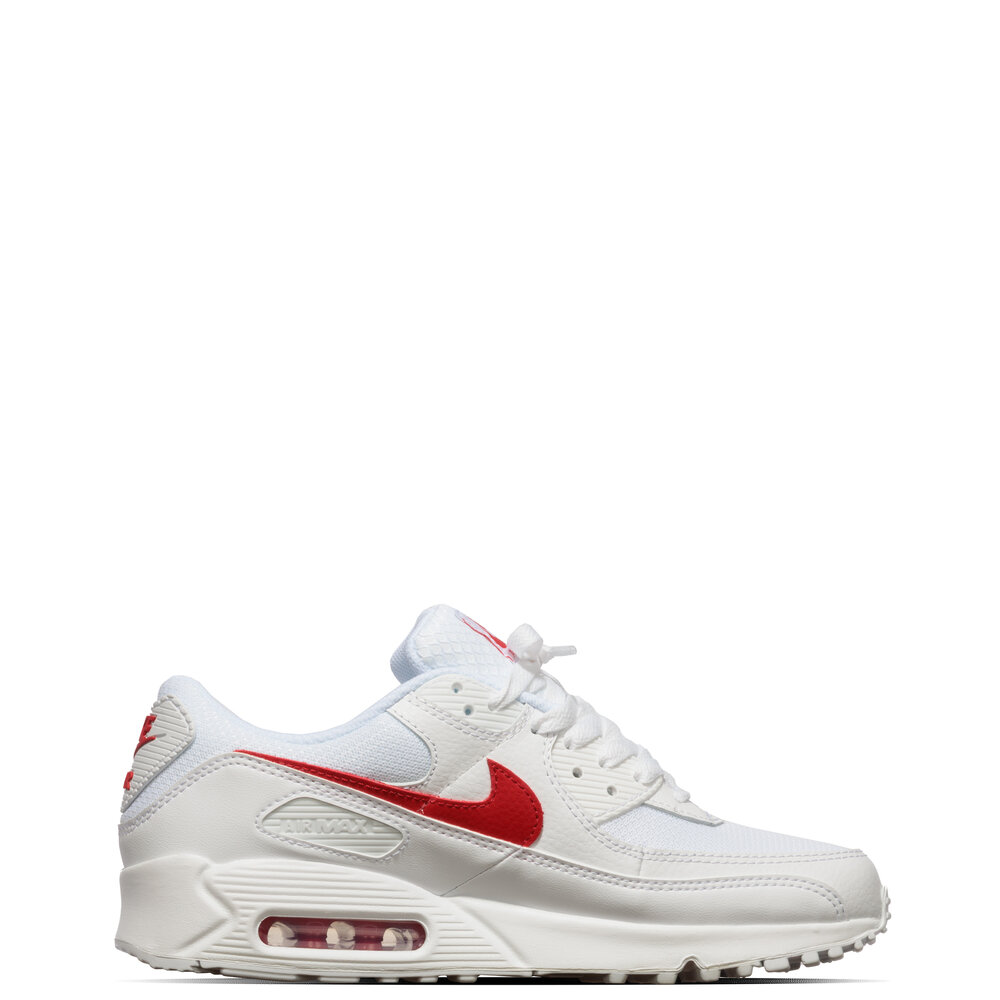 NIKE AIR MAX 90 ‘WHITE UNIVERSITY RED-WHITE’