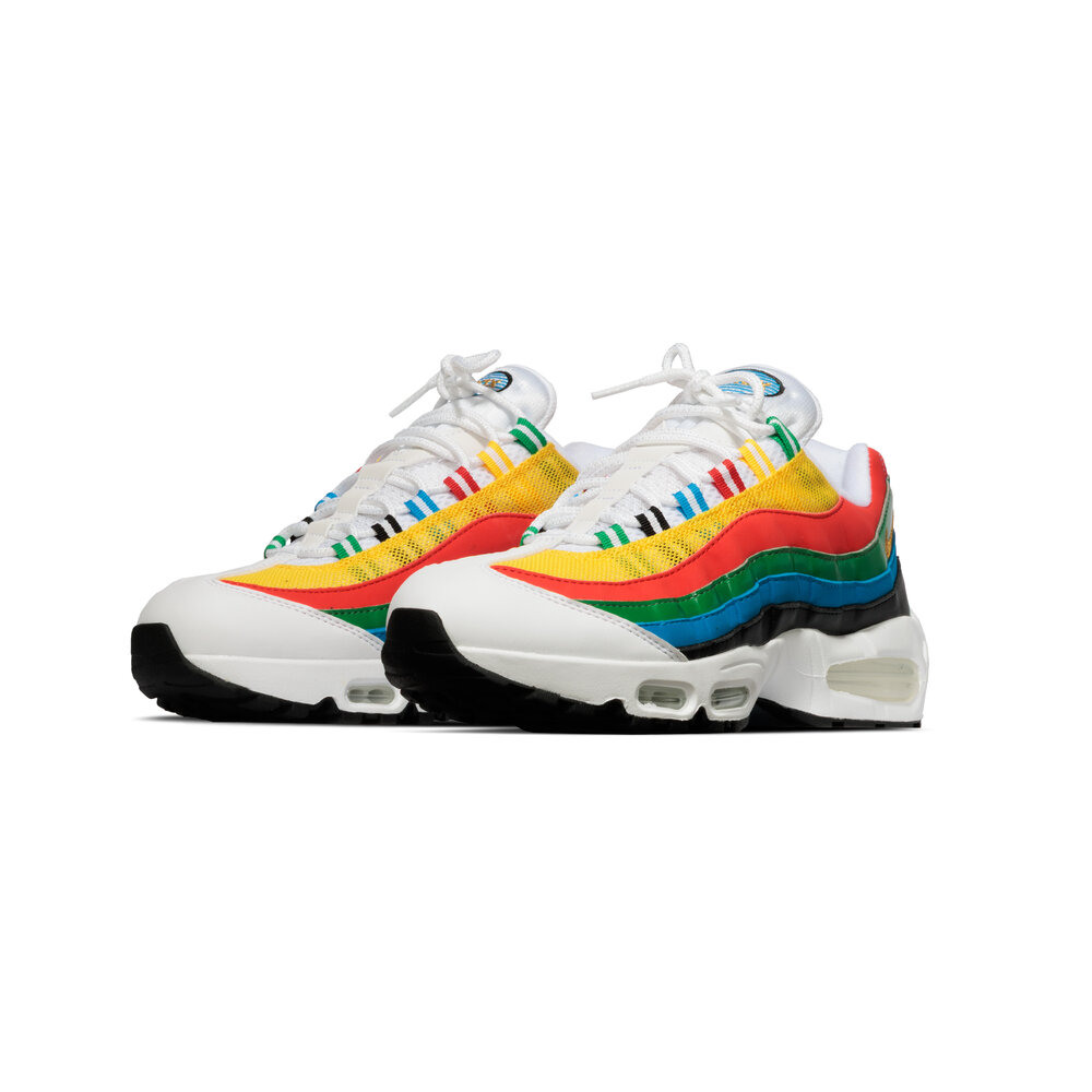 NIKE AIR MAX 95 PREMIUM ‘WHITE METALLIC GOLD-CHILE RED’