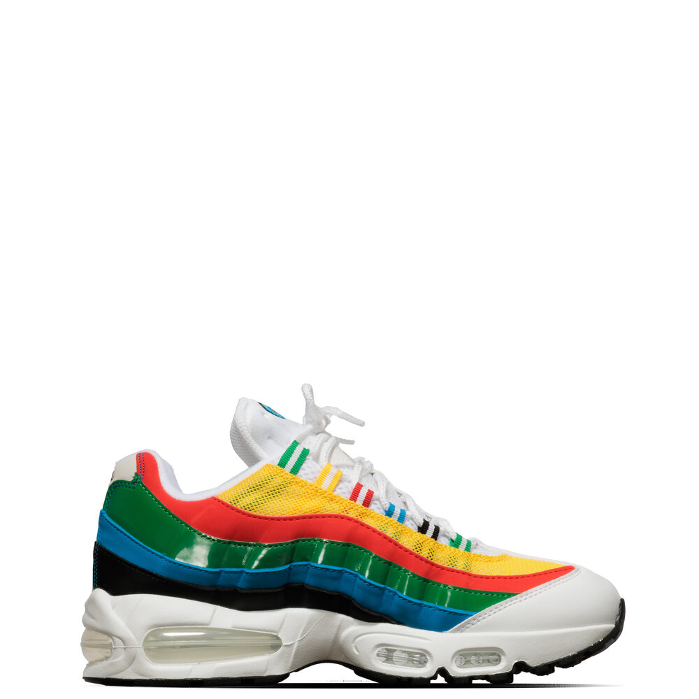 NIKE AIR MAX 95 PREMIUM ‘WHITE METALLIC GOLD-CHILE RED’