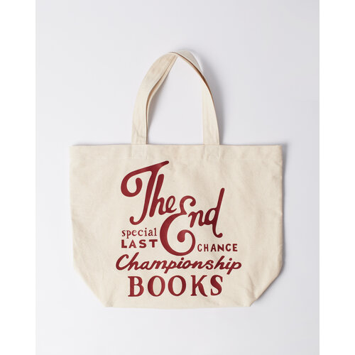 BY PARRA LAST CHANGE BOOKS TOTE BAG