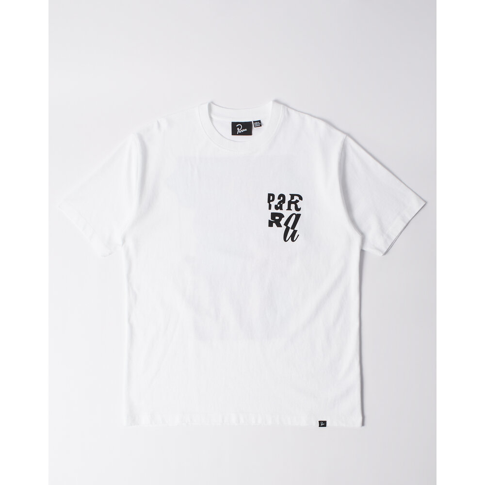 BY PARRA BY PARRA WHY ARE YOU HERE T-SHIRT BY PARRA WHY ARE YOU HERE T-SHIRT