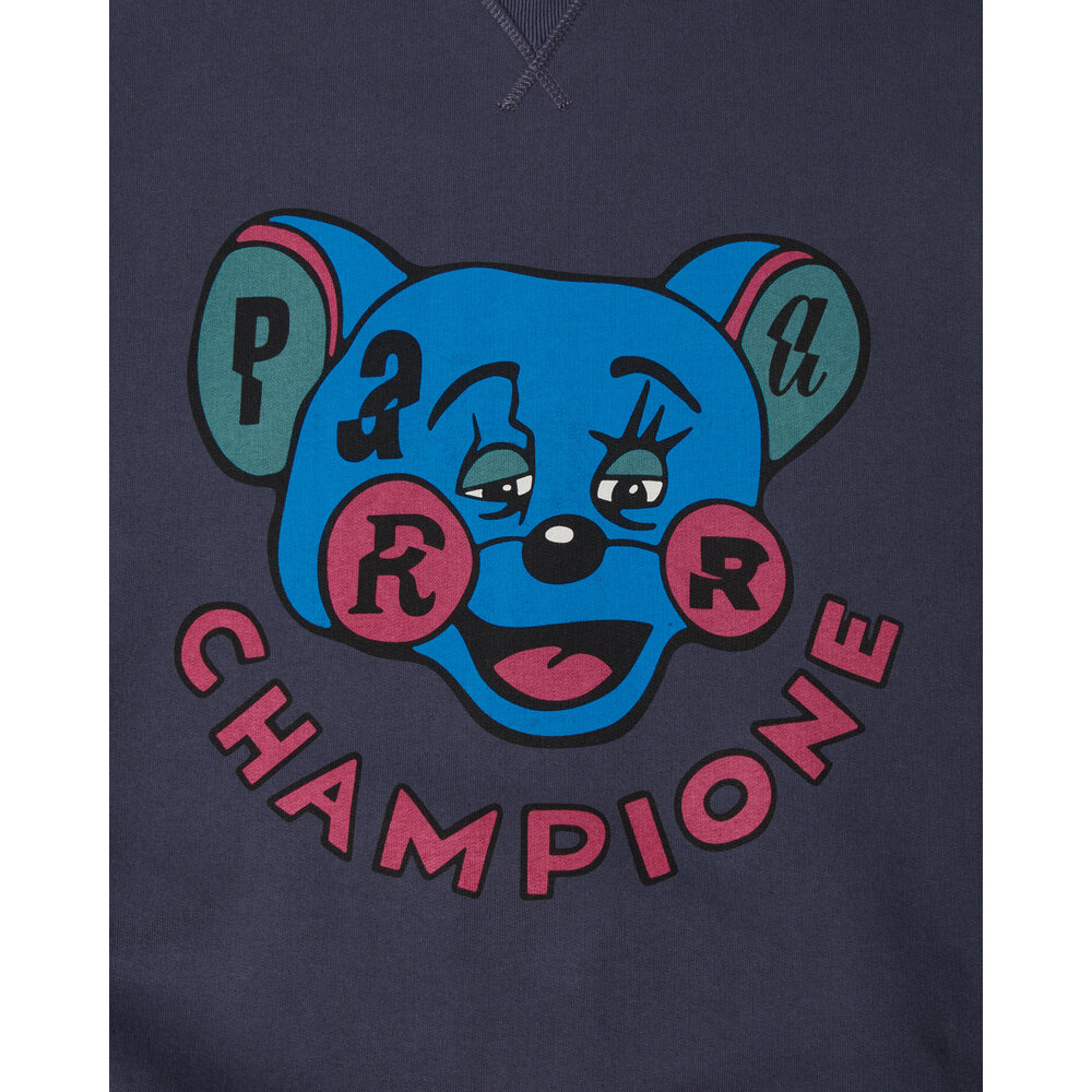 BY PARRA TIRED CHAMPIONE CREW NECK SWEATSHIRT