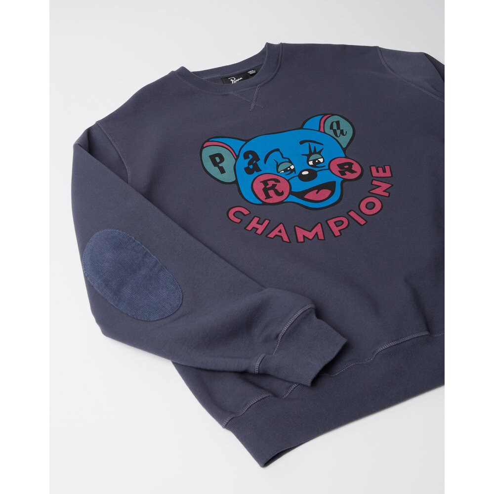 BY PARRA TIRED CHAMPIONE CREW NECK SWEATSHIRT