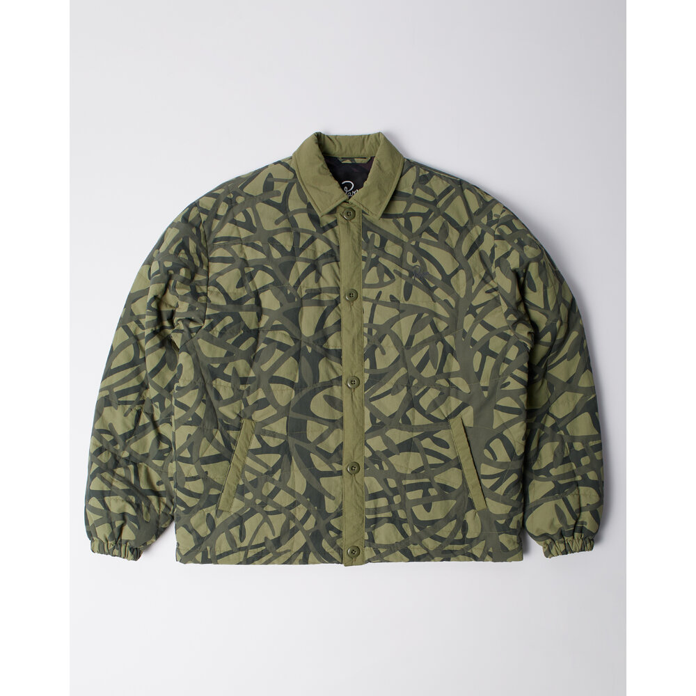 BY PARRA A FOREST QUILTED JACKET GREEN