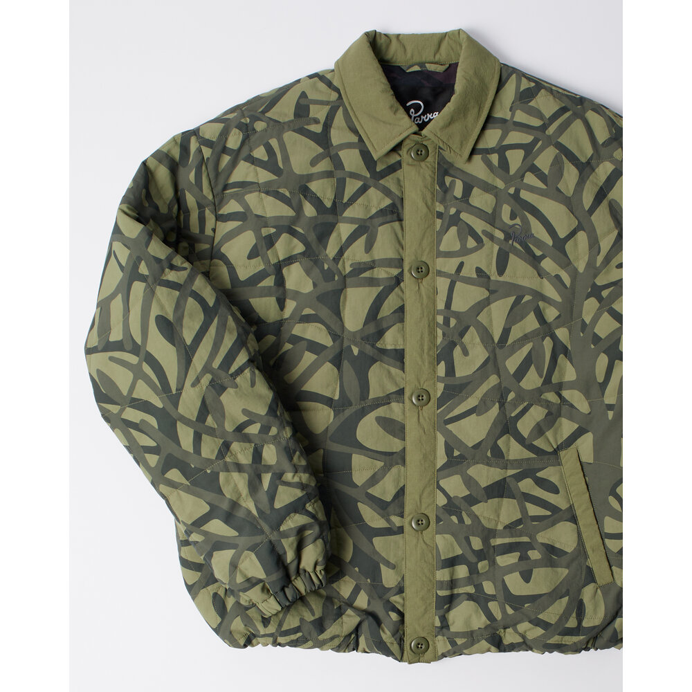 BY PARRA A FOREST QUILTED JACKET GREEN