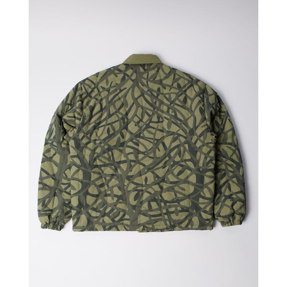 BY PARRA A FOREST QUILTED JACKET GREEN