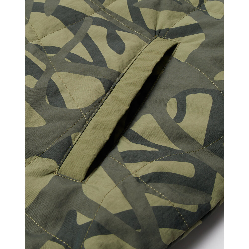 BY PARRA A FOREST QUILTED JACKET GREEN