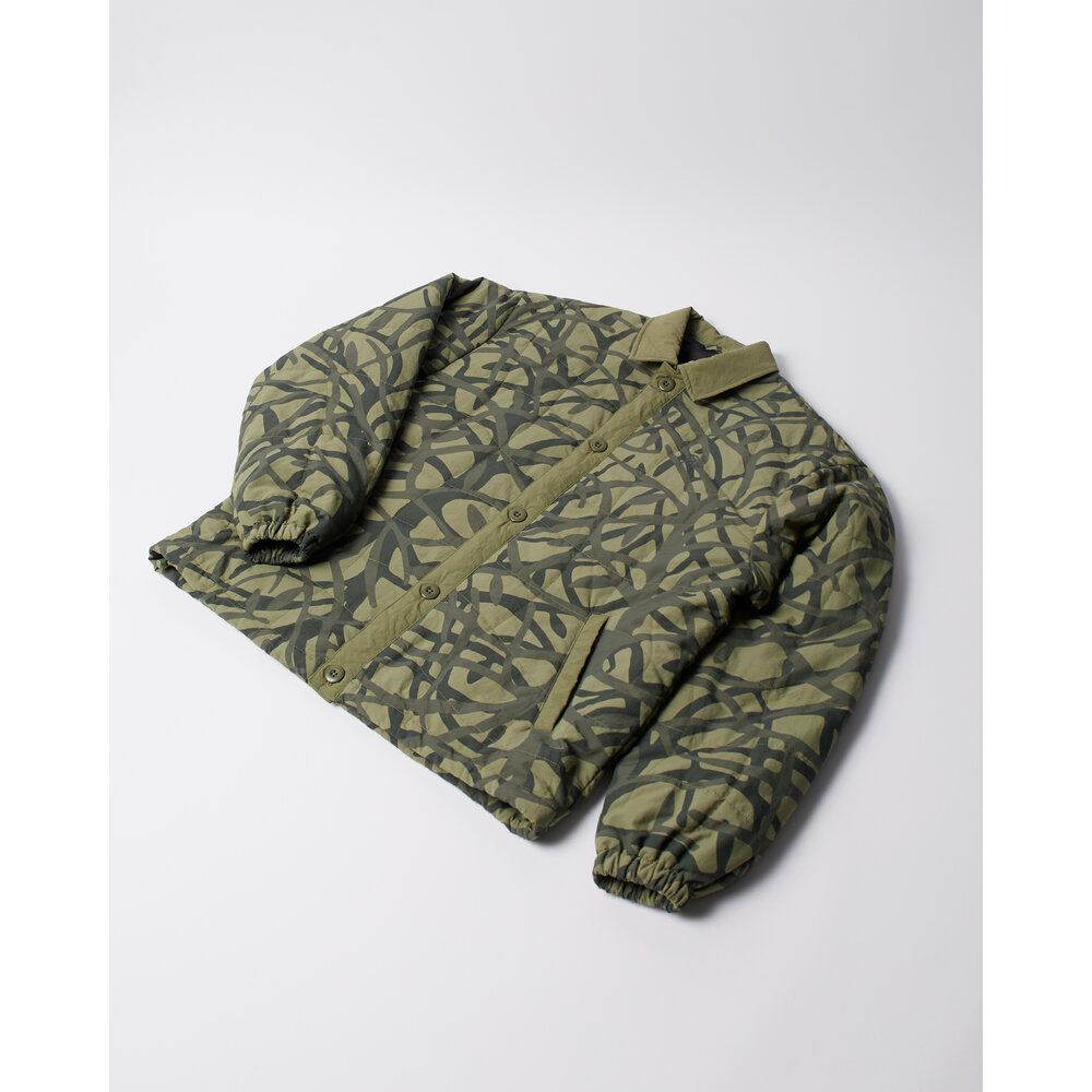 BY PARRA A FOREST QUILTED JACKET GREEN