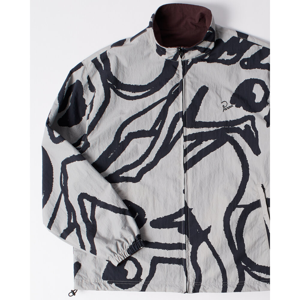 BY PARRA FREAK SCENE REVERSIBLE TRACK TOP GREY