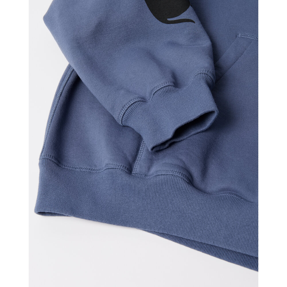 BY PARRA NON GRAND CAFE HOODED SWEATSHIRT BLUE