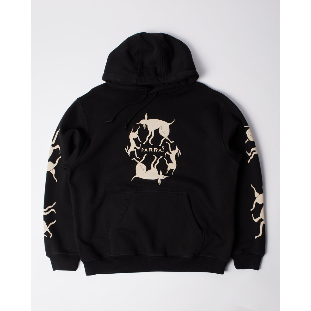 BY PARRA NON GRAND CAFE HOODED SWEATSHIRT BLACK