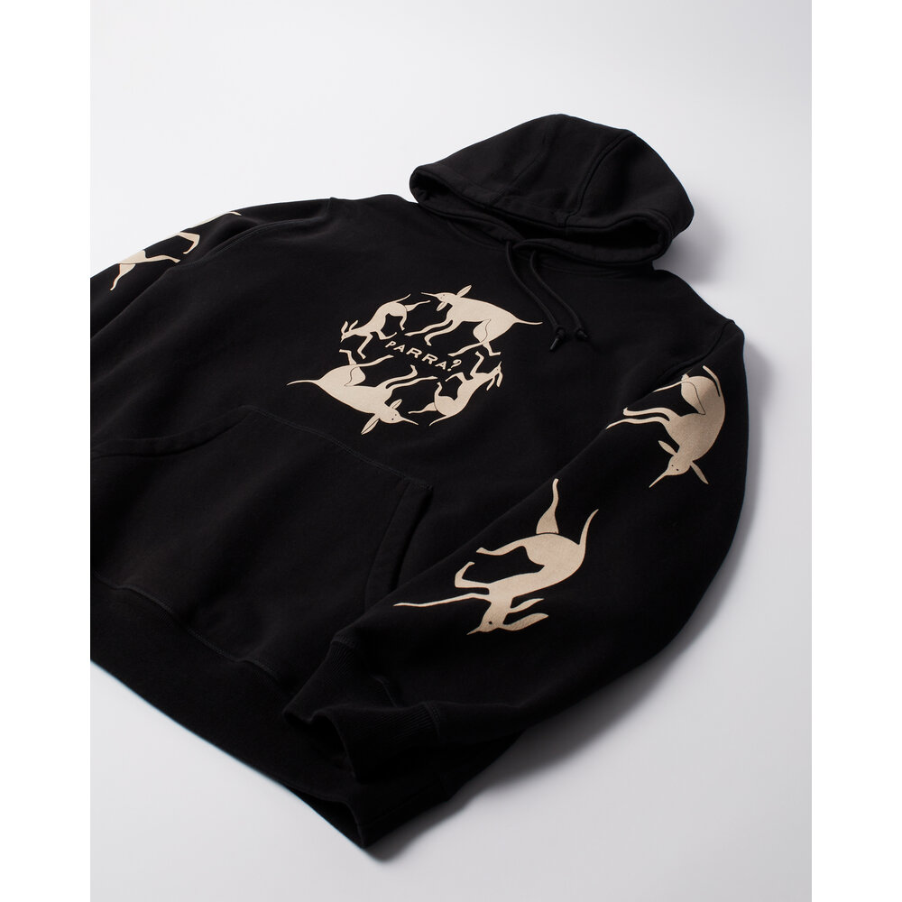 BY PARRA NON GRAND CAFE HOODED SWEATSHIRT BLACK