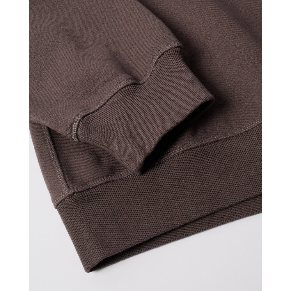 BY PARRA GASOLINE CREW NECK SWEATSHIRT BROWN